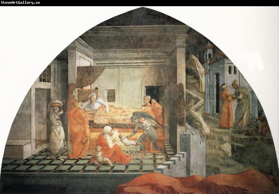 Fra Filippo Lippi The Birth and Infancy of St Stephen